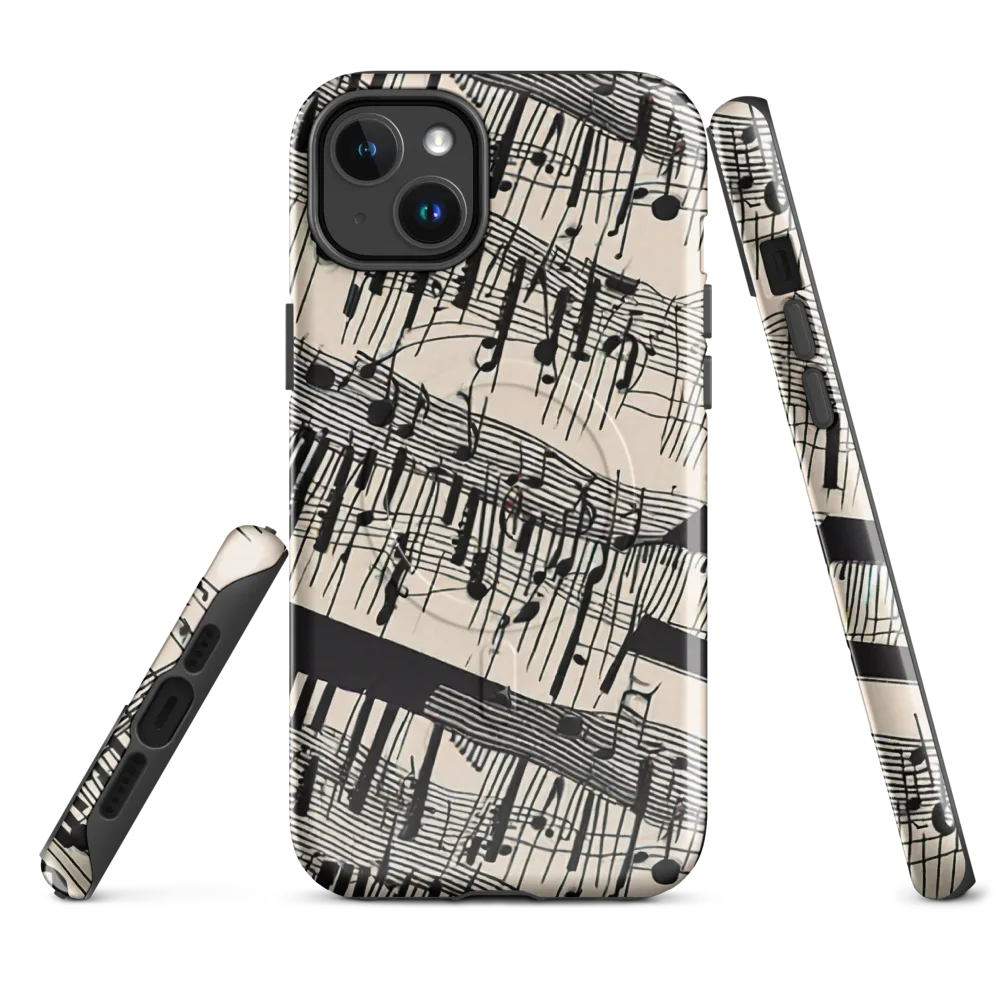 Noir Crescendo on MagSafe Tough Case for iPhone® — Front