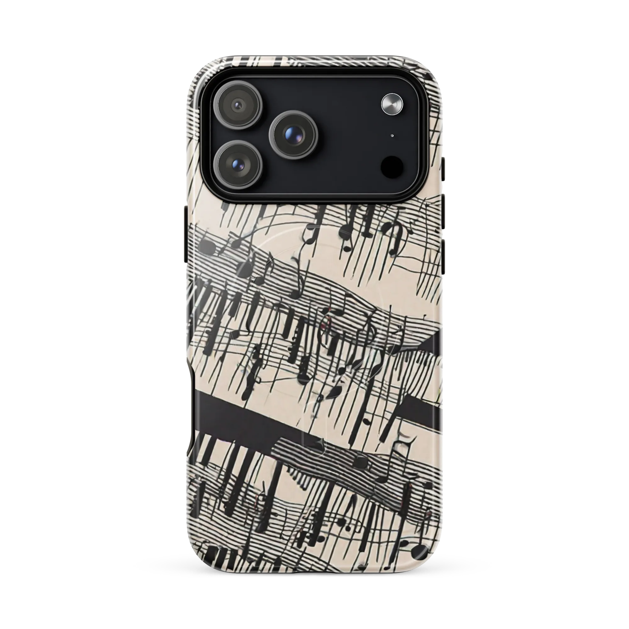 Noir Crescendo on MagSafe Tough Case for iPhone® — Front