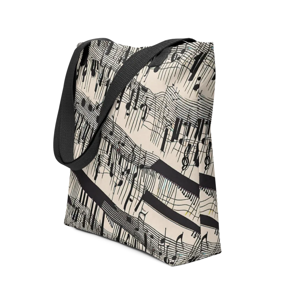 Noir Crescendo on Tote Bag — Front