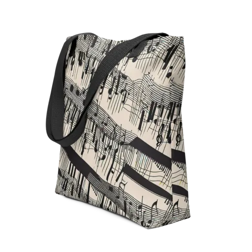 Noir Crescendo on a Tote Bag
