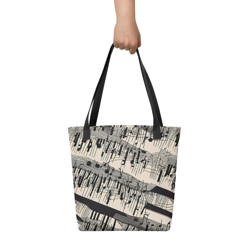 Noir Crescendo on Tote Bag — Front