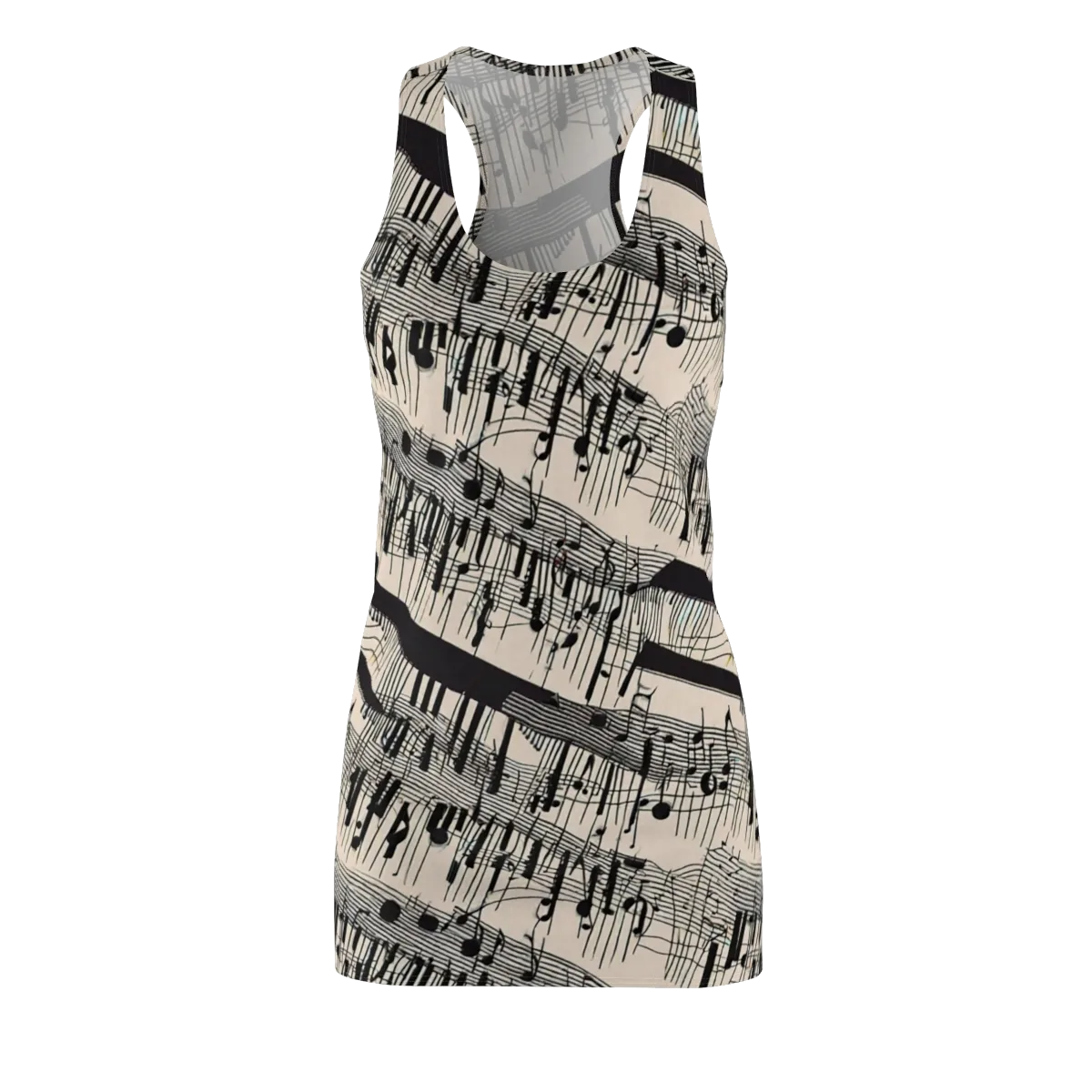 Noir Crescendo on Racerback Dress — Front