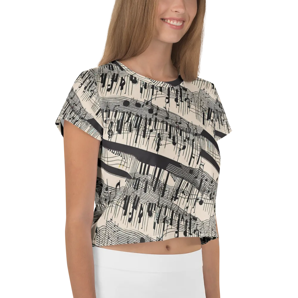 Noir Crescendo on Crop Tee — Right