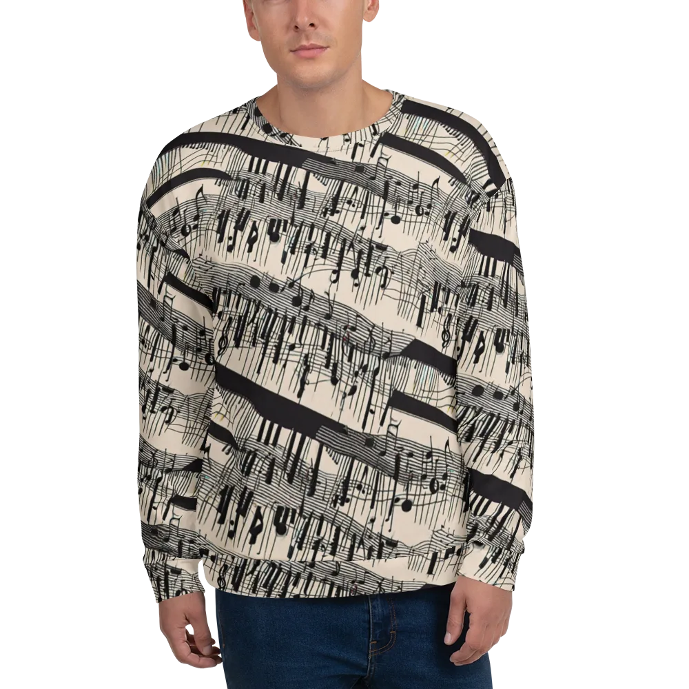 Noir Crescendo on Sweatshirt — Front