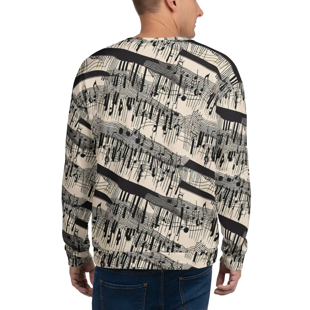Noir Crescendo on Sweatshirt — Back