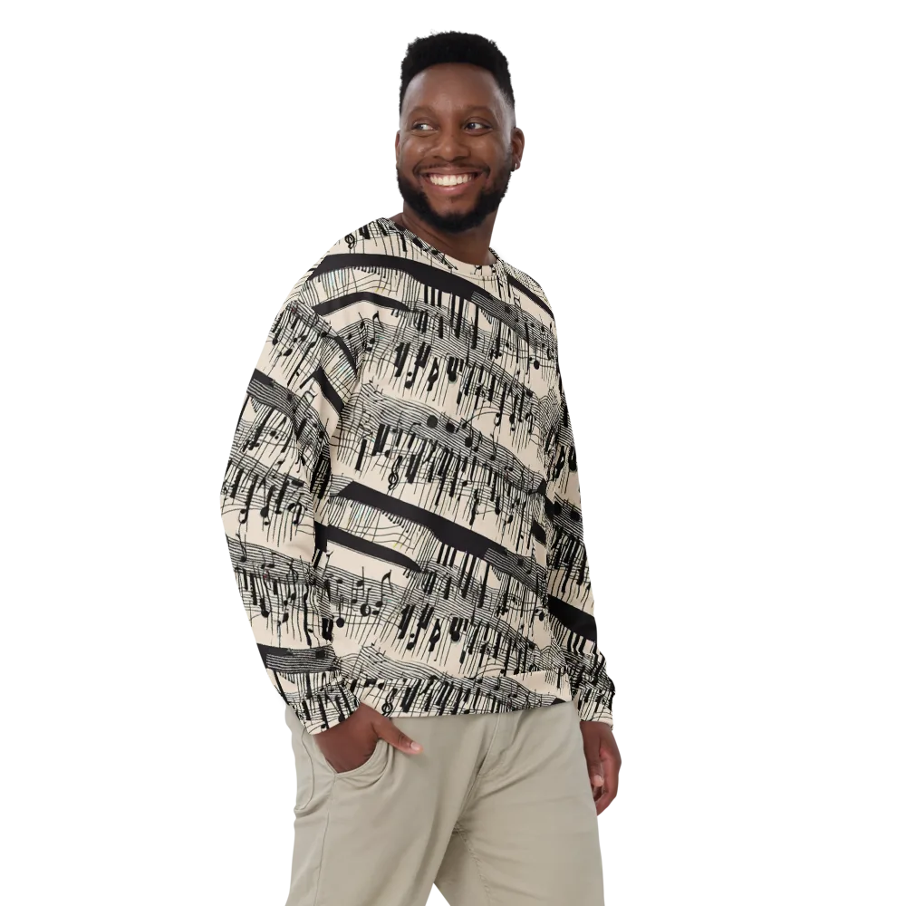 Noir Crescendo on Sweatshirt — Front