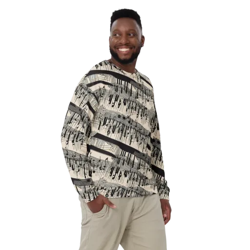 Noir Crescendo on a Sweatshirt