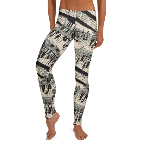 Noir Crescendo on a Leggings