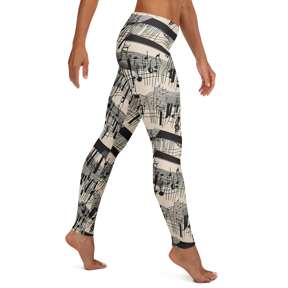 Noir Crescendo on Leggings — Right