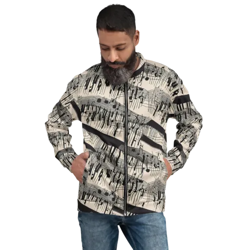 Noir Crescendo on a Bomber Jacket