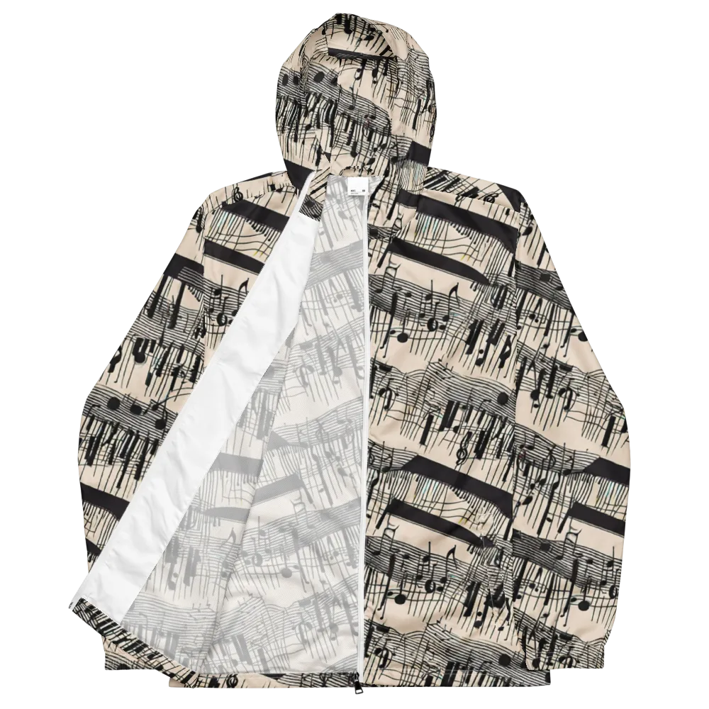 Noir Crescendo on Men's Windbreaker — Front