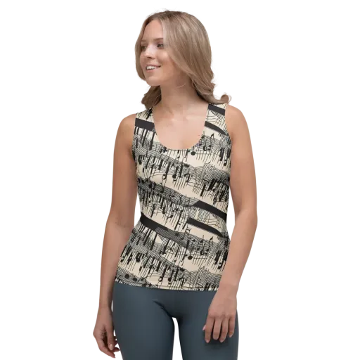 Noir Crescendo on a Women's Tank Top