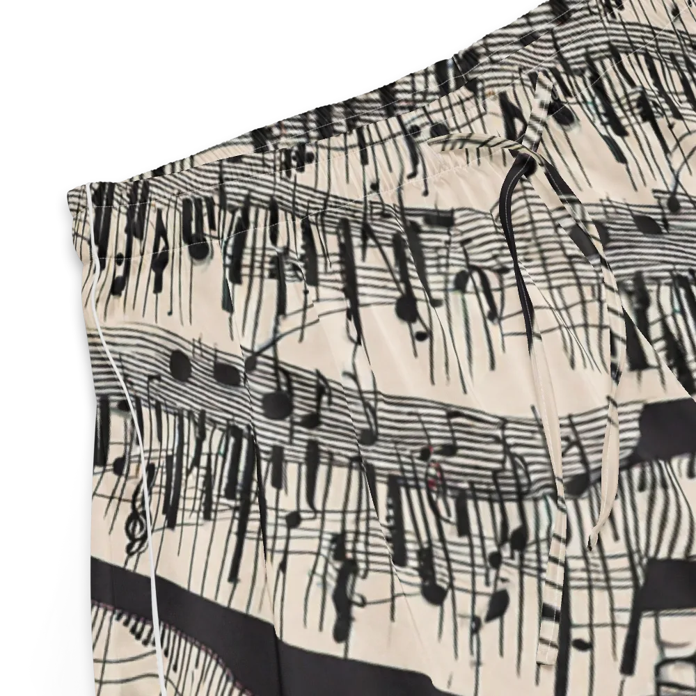 Noir Crescendo on Women's Pajama Shorts — Product details