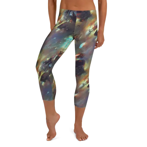 Chaos Crescendo on a Capri Leggings