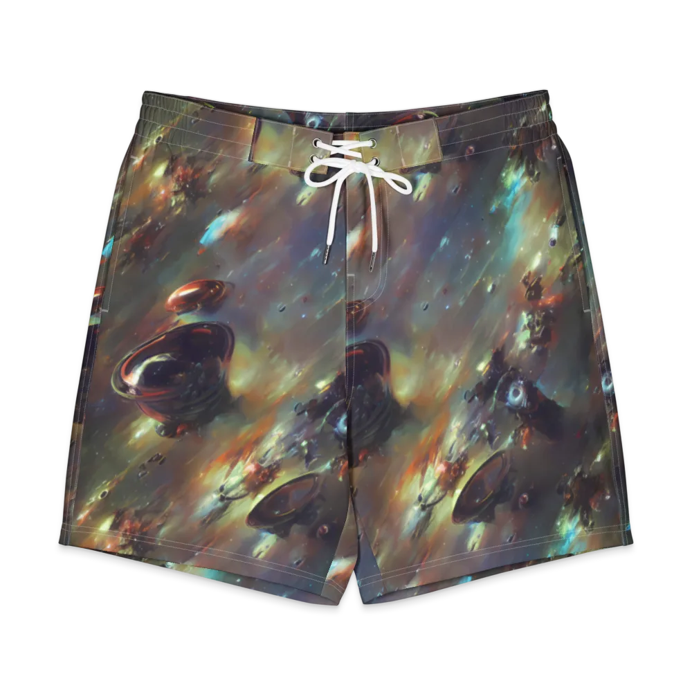 Chaos Crescendo on Men's Board Shorts — Front