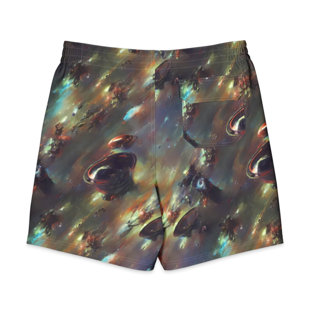Chaos Crescendo on Men's Board Shorts — Back