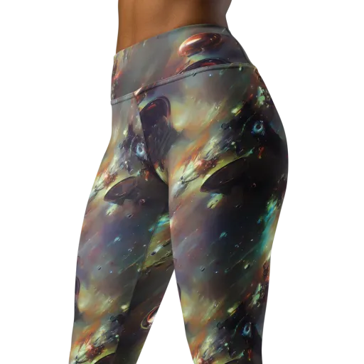 Chaos Crescendo on a Yoga Leggings