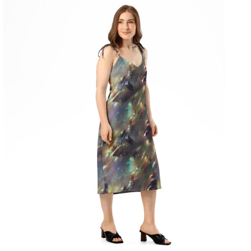Chaos Crescendo on a Slip Dress