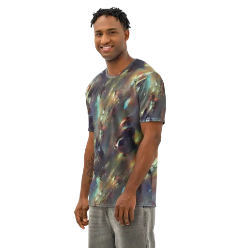 Chaos Crescendo on a Men's Cotton Crew Neck T-Shirt