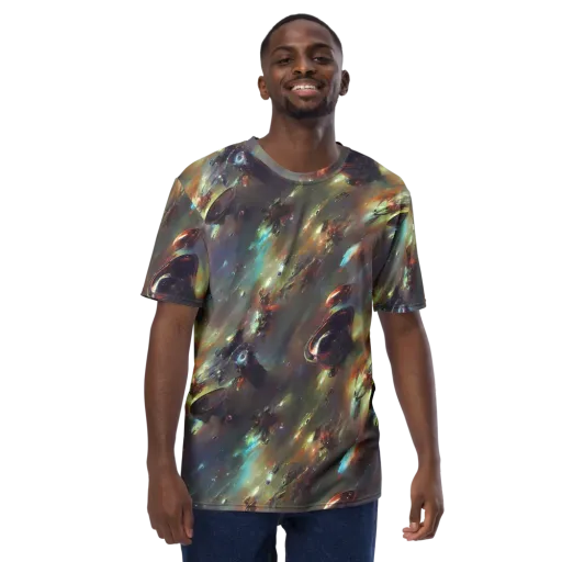 Chaos Crescendo on a Men's Crew Neck T-Shirt