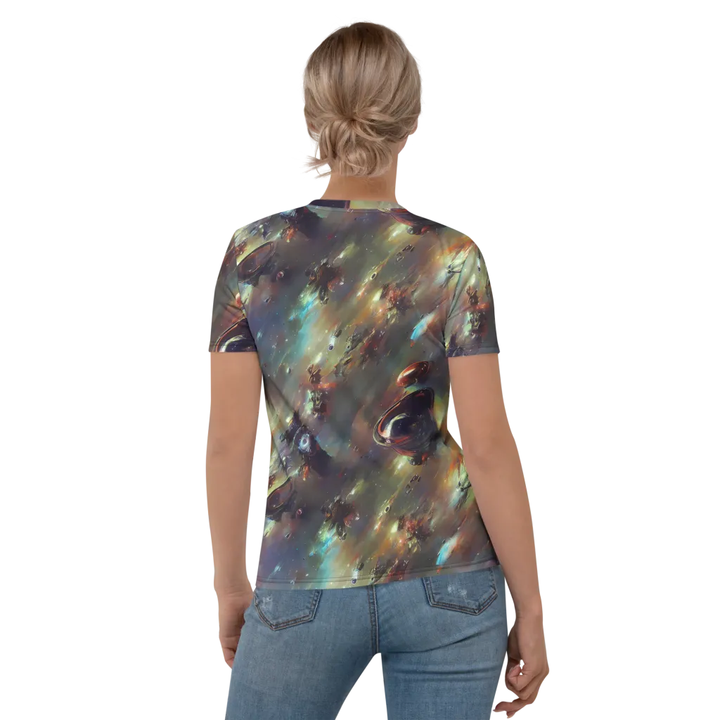 Chaos Crescendo on Women's Crew Neck T-Shirt — Back