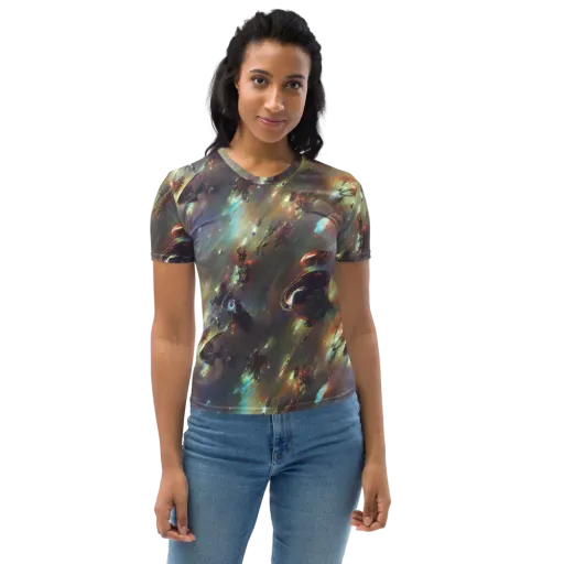 Chaos Crescendo on a Women's Crew Neck T-Shirt