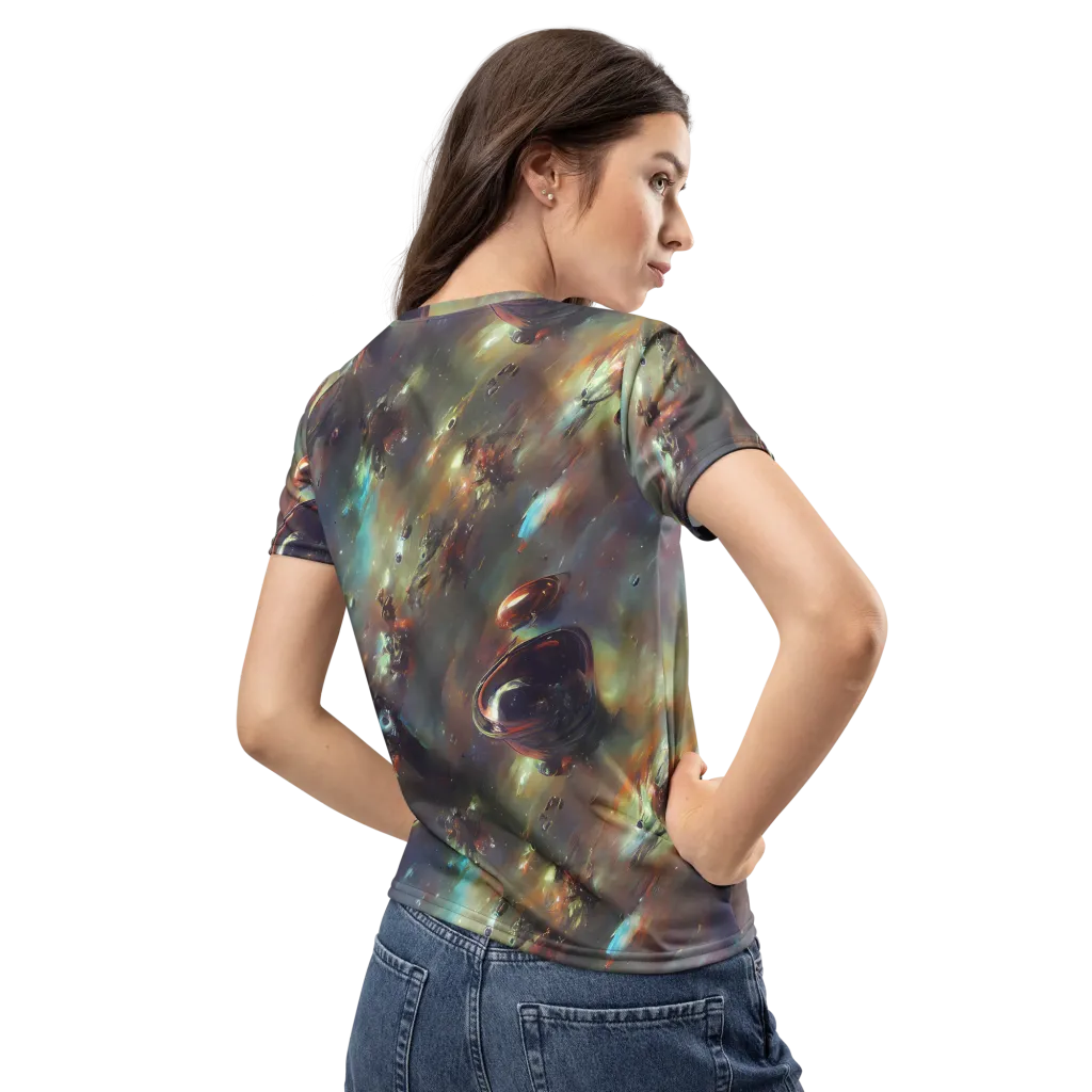 Chaos Crescendo on Women's Crew Neck T-Shirt — Back