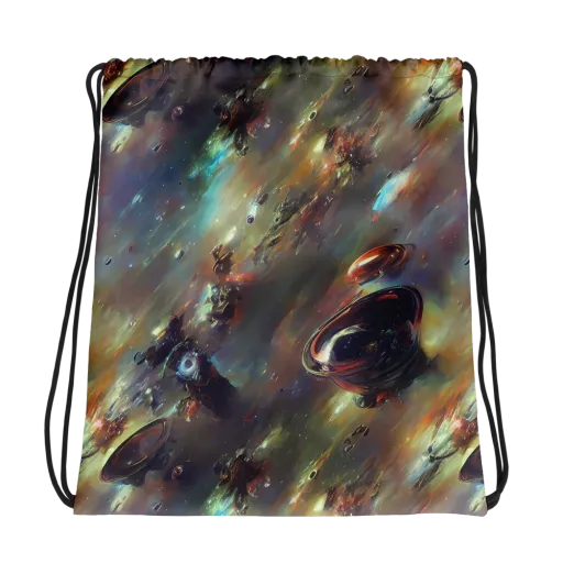 Chaos Crescendo on a Drawstring Bag