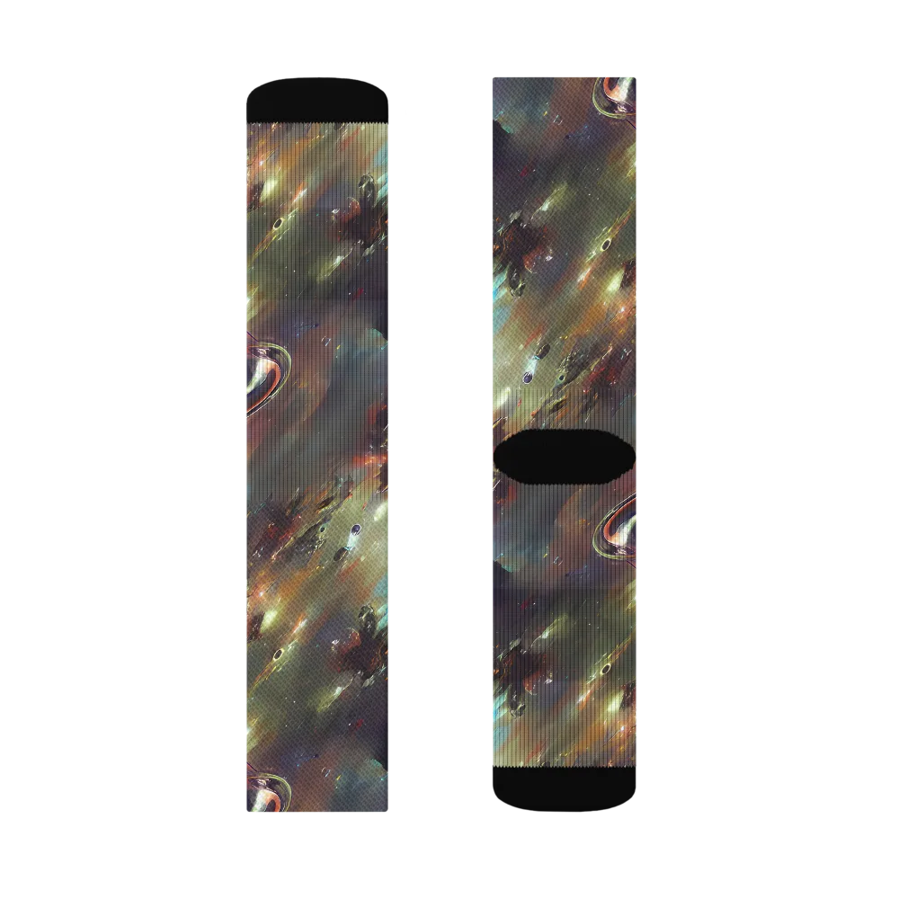 Chaos Crescendo on Socks — Left Sock