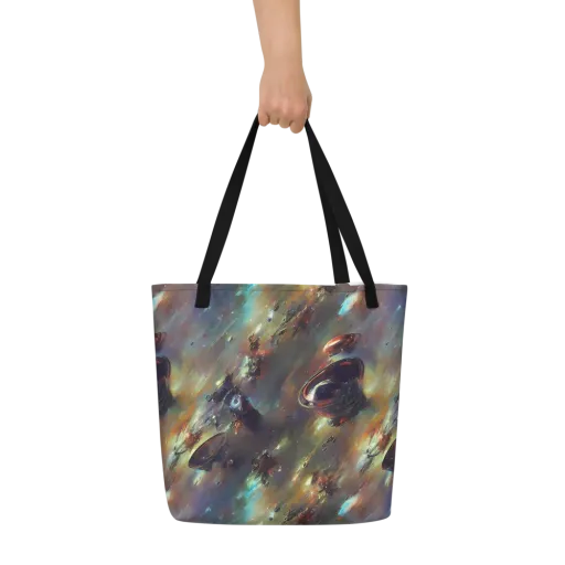 Chaos Crescendo on a Large Tote Bag W/ Pocket