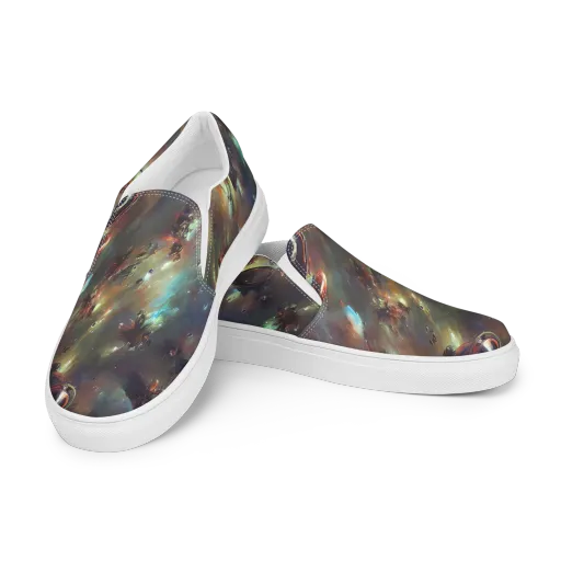 Chaos Crescendo on a Women's Slip-On Canvas Shoes