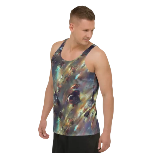 Chaos Crescendo on a Men's Tank Top
