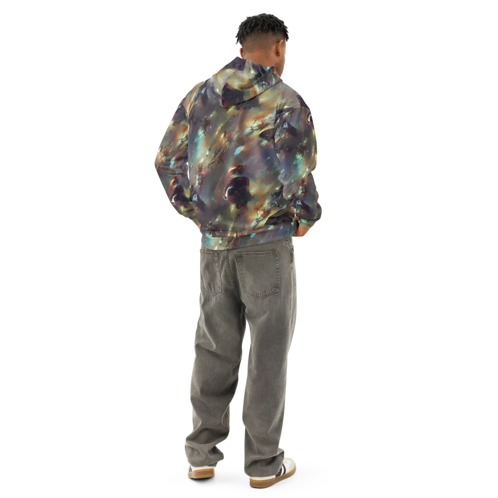 Chaos Crescendo on Cotton Hoodie — Back