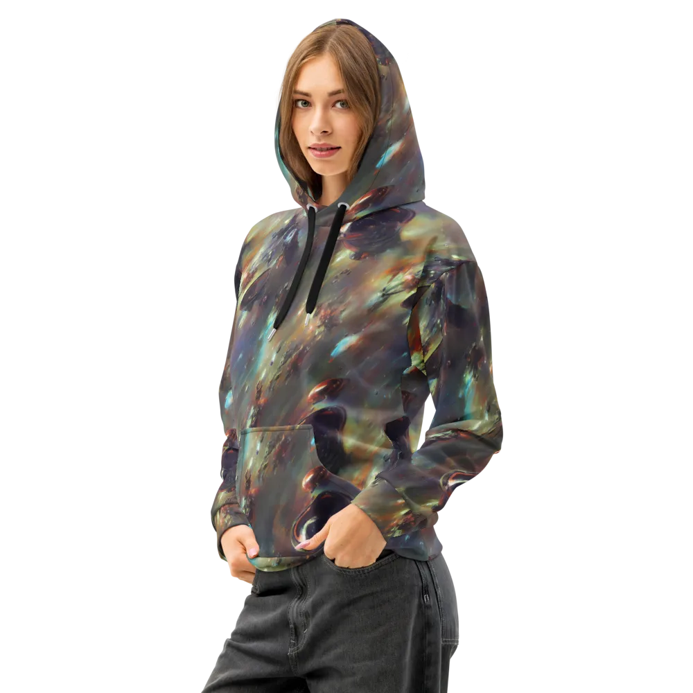 Chaos Crescendo on Cotton Hoodie — Left Front