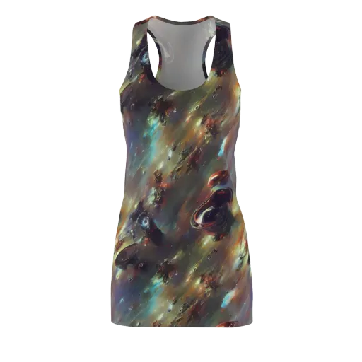 Chaos Crescendo on a Racerback Dress