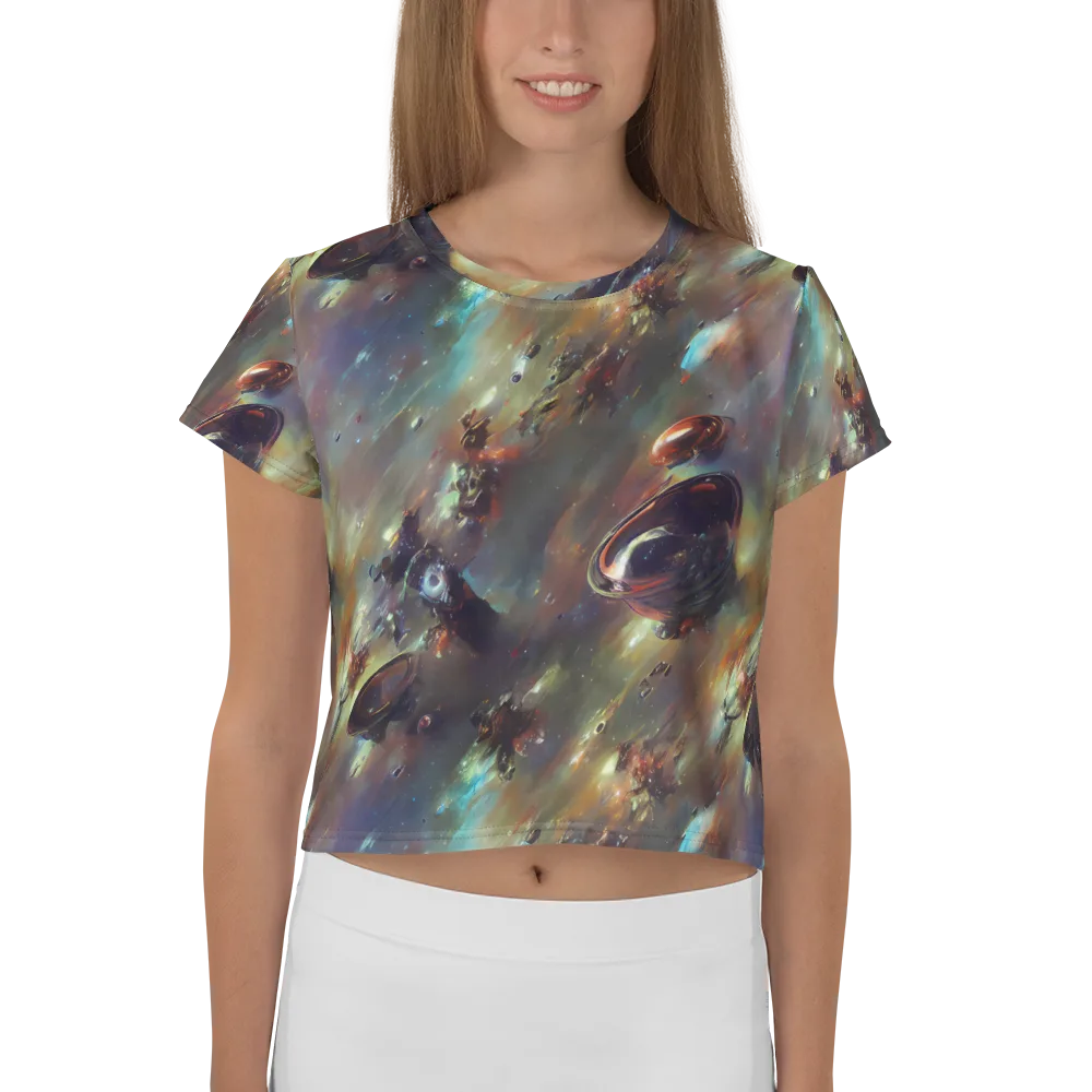 Chaos Crescendo on Crop Tee — Front