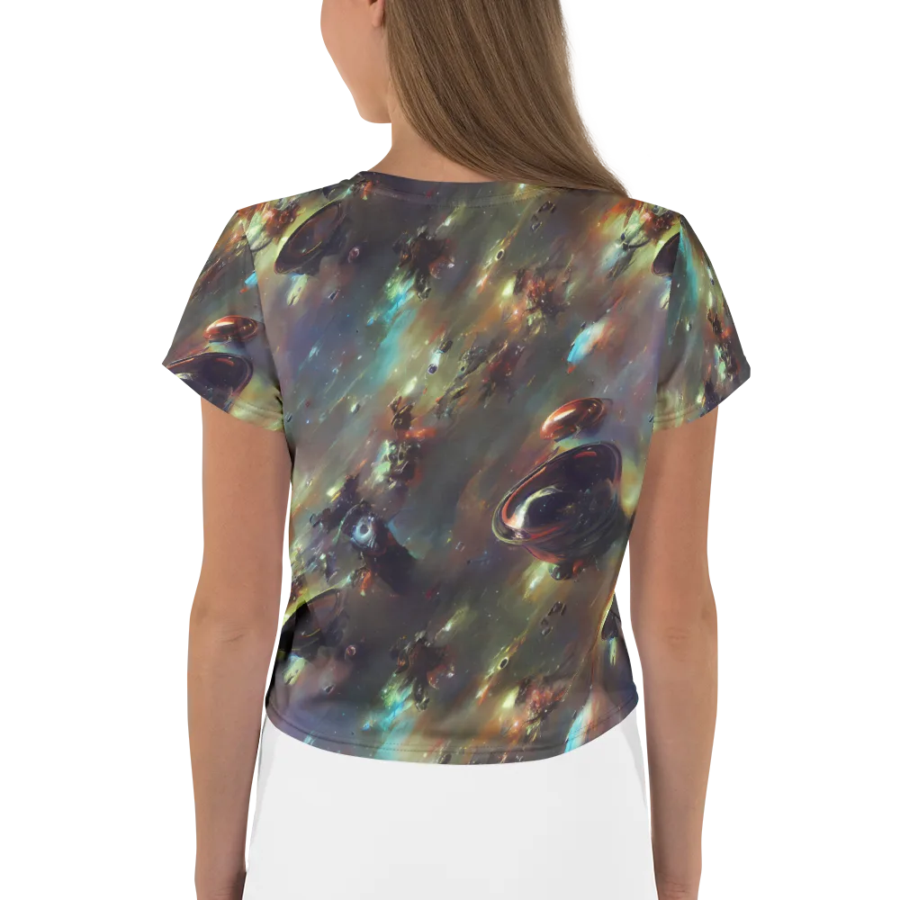 Chaos Crescendo on Crop Tee — Back