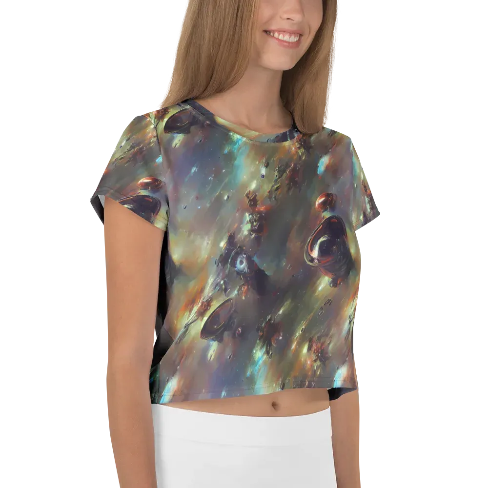 Chaos Crescendo on Crop Tee — Right