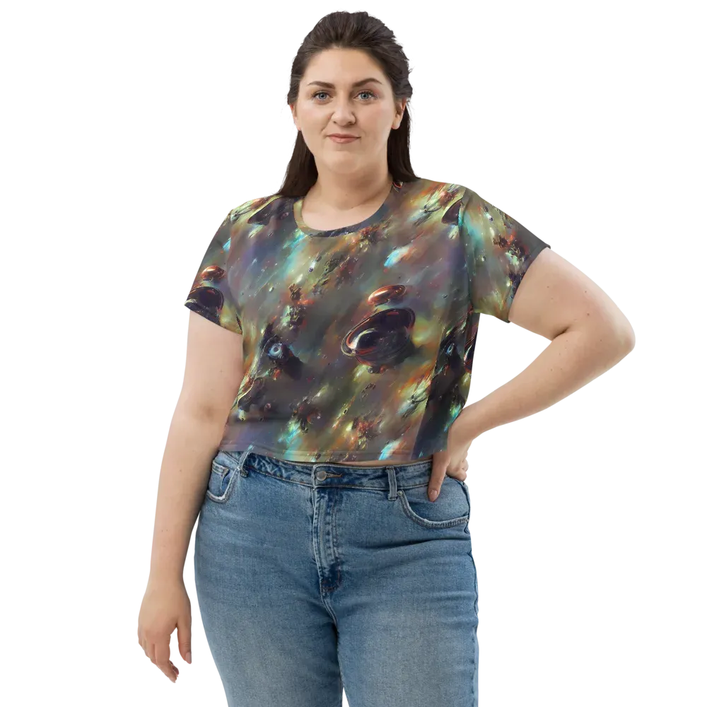 Chaos Crescendo on Crop Tee — Front