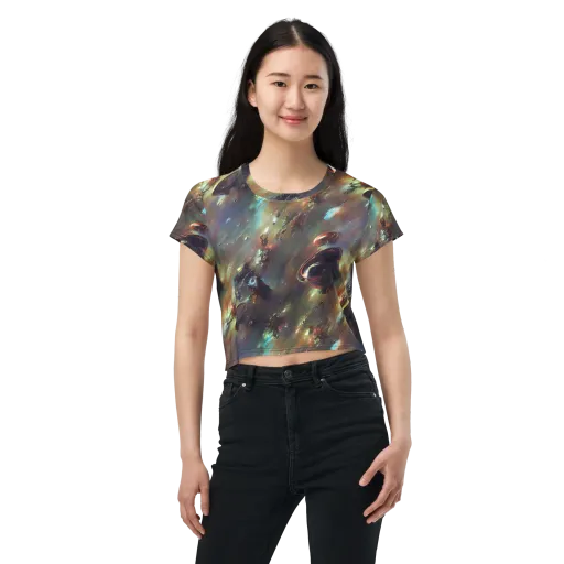 Chaos Crescendo on a Crop Tee