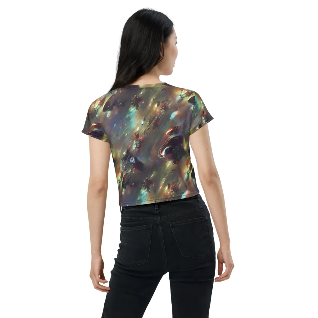 Chaos Crescendo on Crop Tee — Back