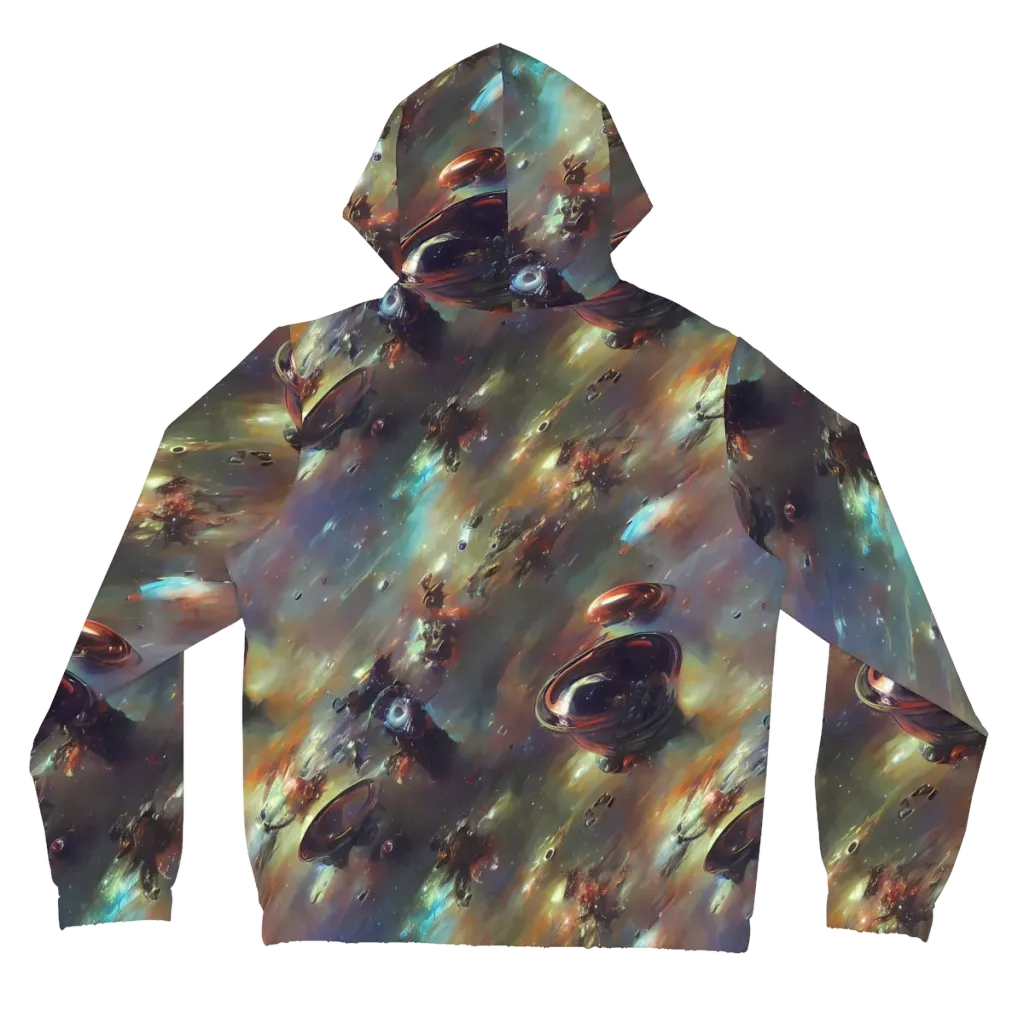 Chaos Crescendo on Women's Full-Zip Hoodie — Back