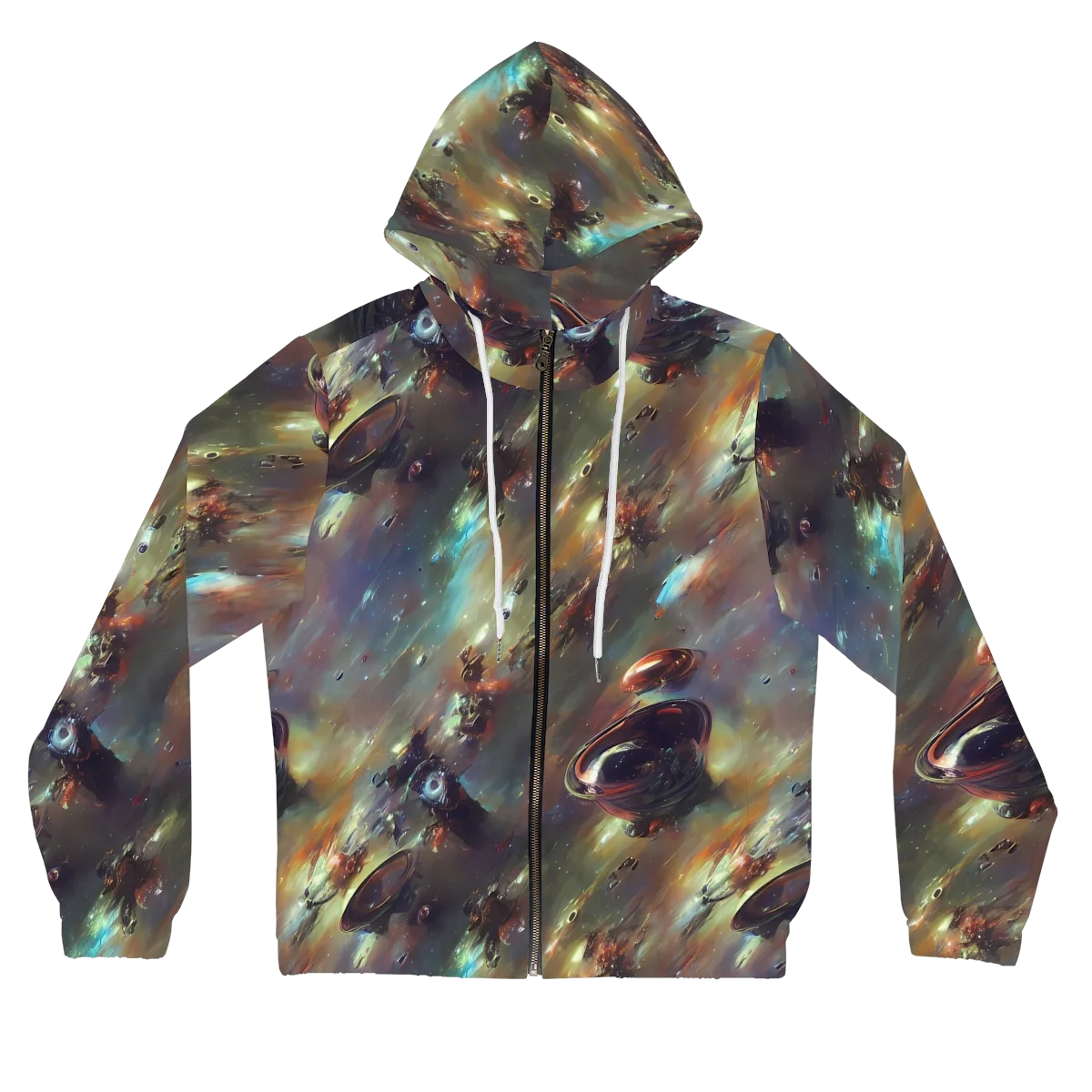 Chaos Crescendo on Women's Full-Zip Hoodie — Front