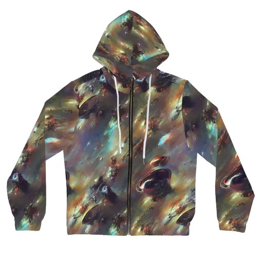 Chaos Crescendo on a Women's Full-Zip Hoodie