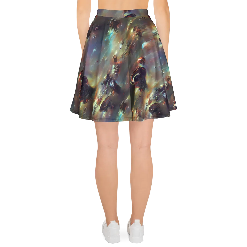 Chaos Crescendo on Skater Skirt — Back