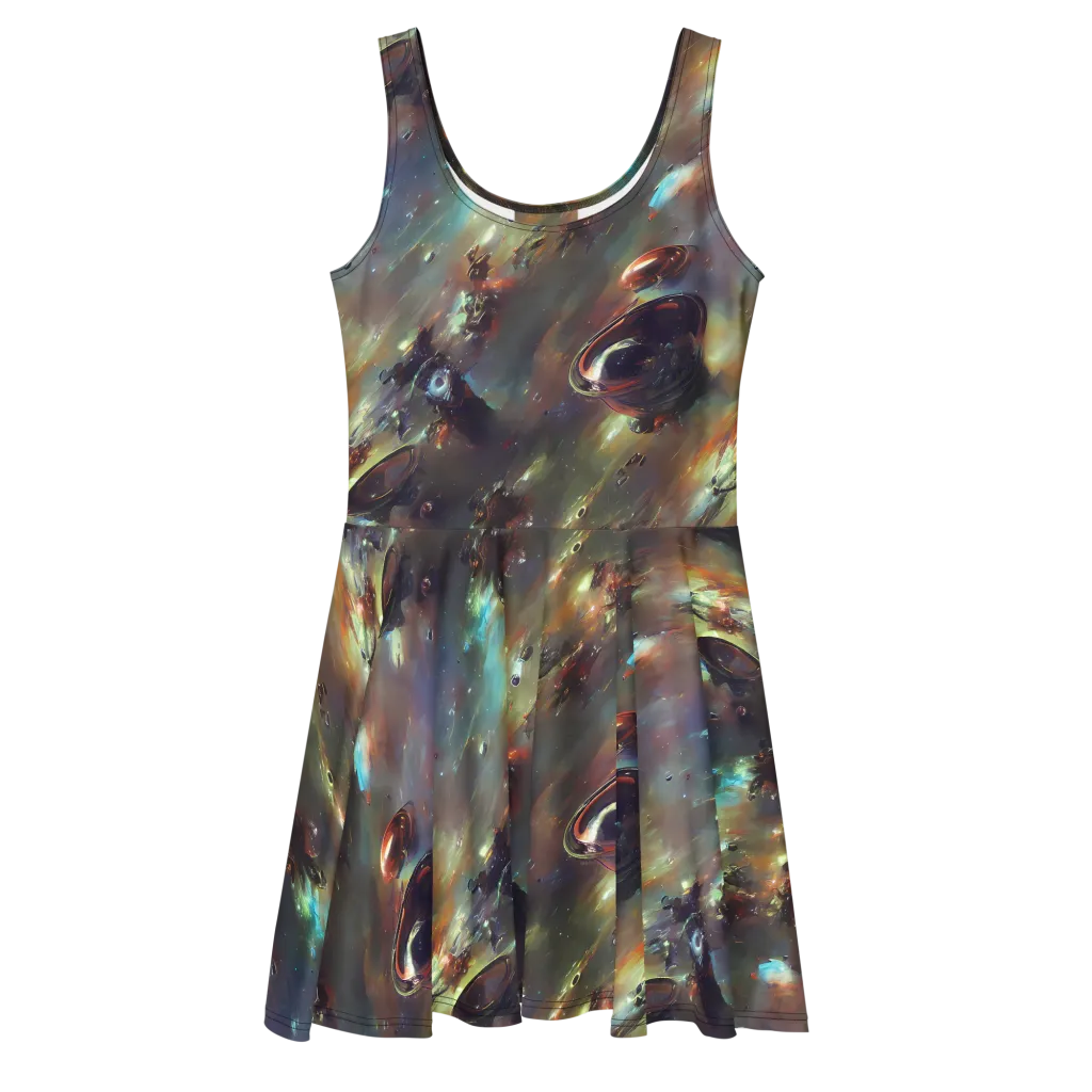 Chaos Crescendo on Skater Dress — Front