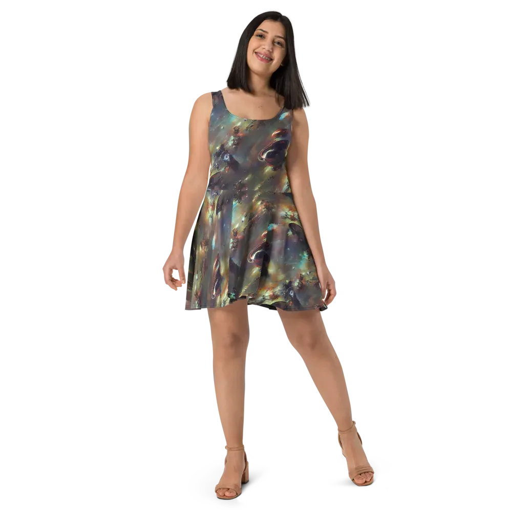 Chaos Crescendo on Skater Dress — Front