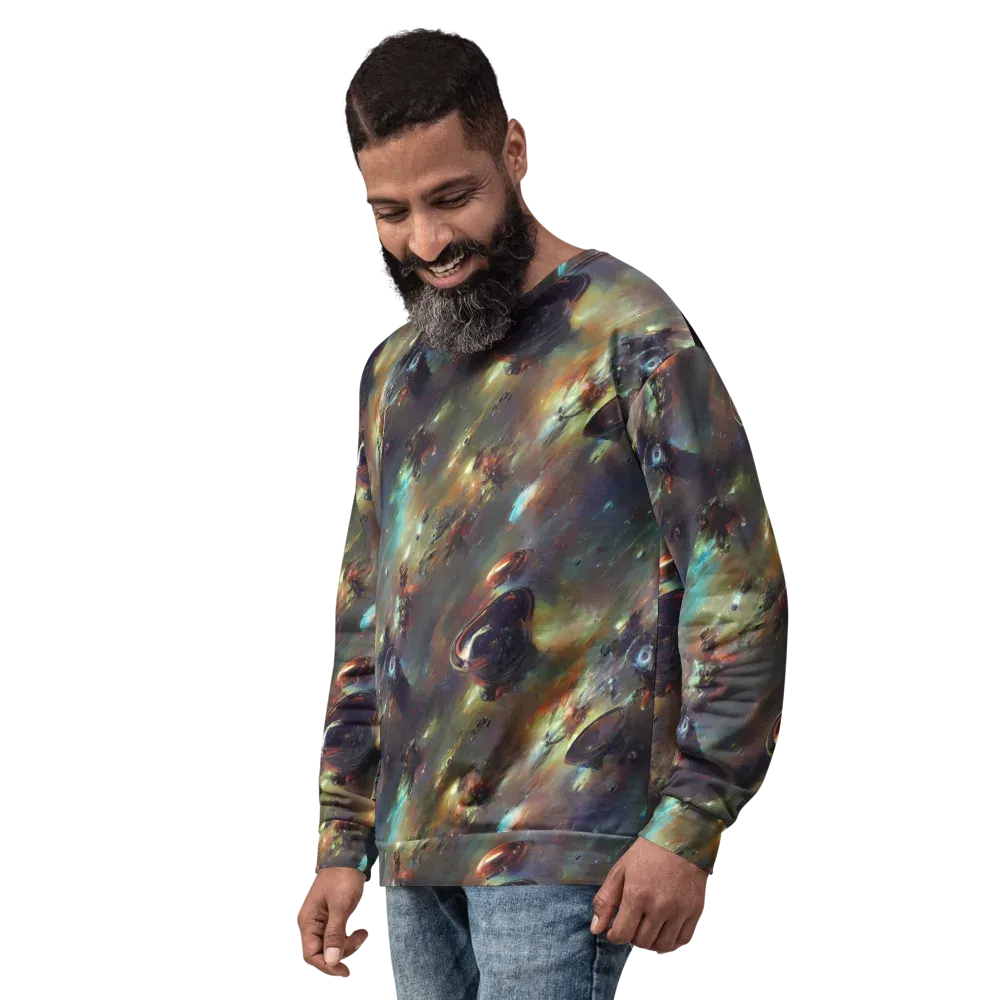 Chaos Crescendo on Sweatshirt — Left Front