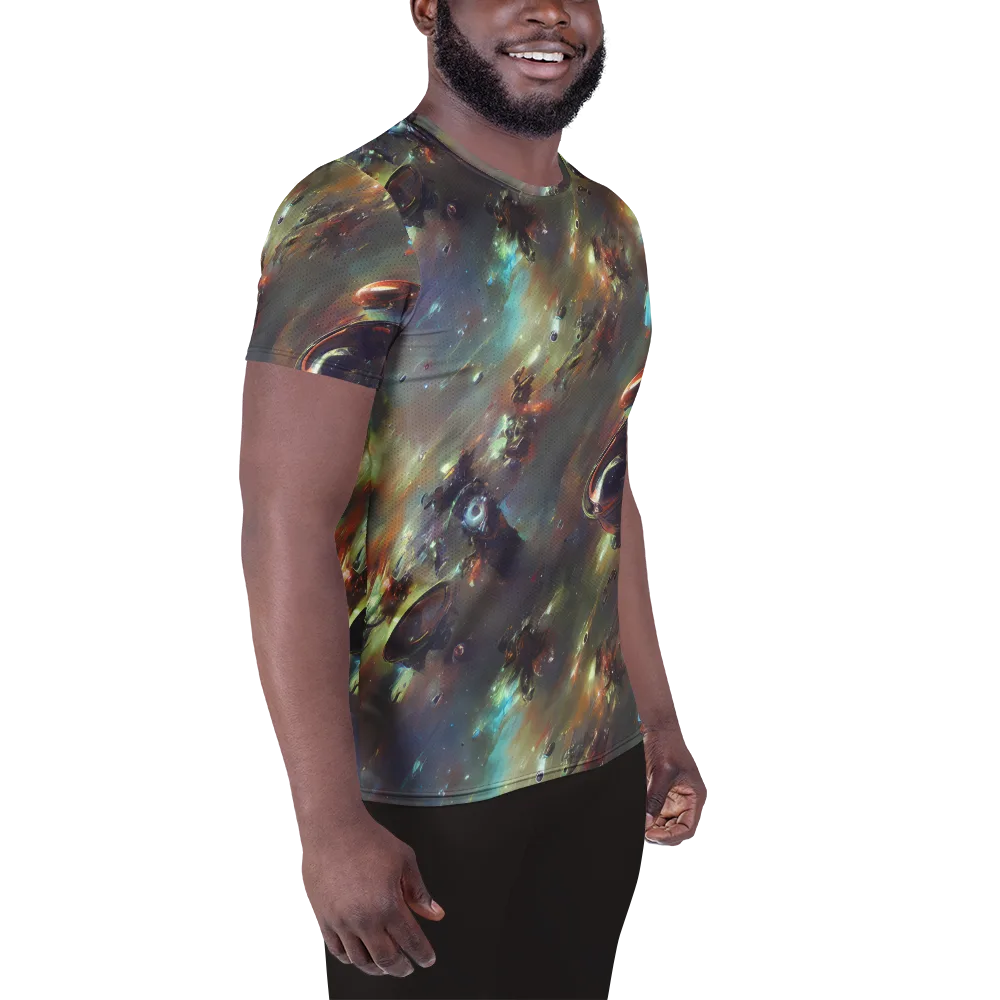 Chaos Crescendo on Men's Athletic T-Shirt — Right