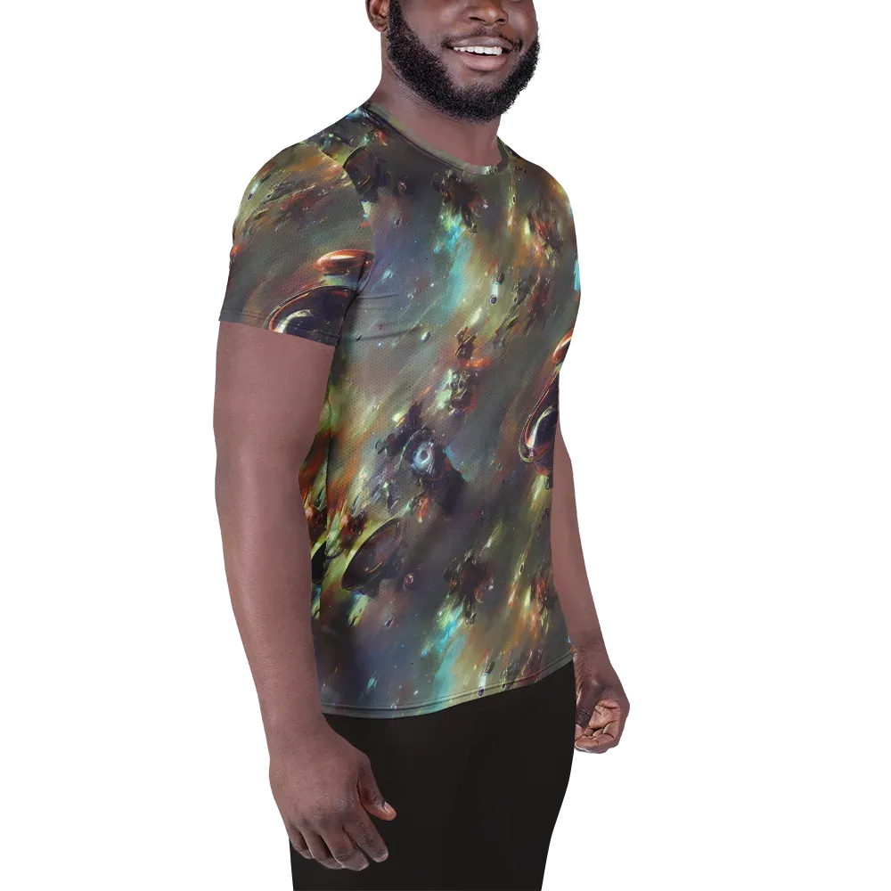 Chaos Crescendo on Men's Athletic T-Shirt — Right